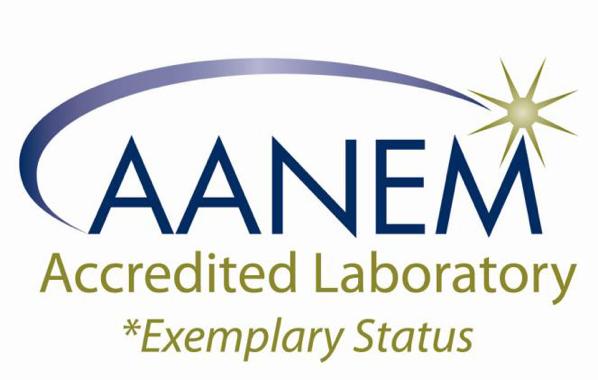 AANEM Accredited Laboratory Exemplary Status logo